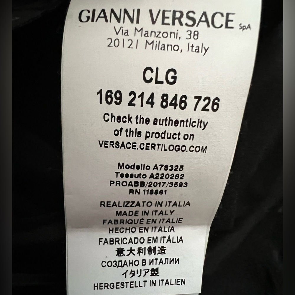 Versace Black Quilted Leather Pants – IT 36 | Authentic - Picture 11 of 15